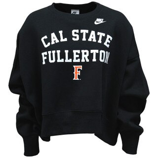 Nike Cal State Fullerton Relaxed Fit Crop Crew - Black